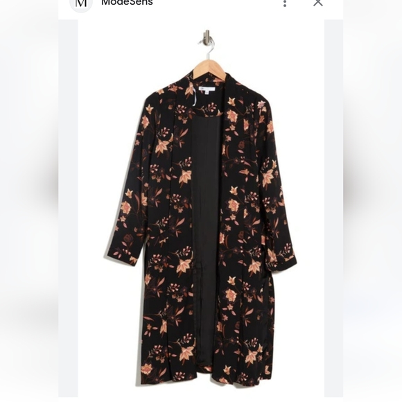 Dr2 Floral Open Duster Jacket - Picture 8 of 8